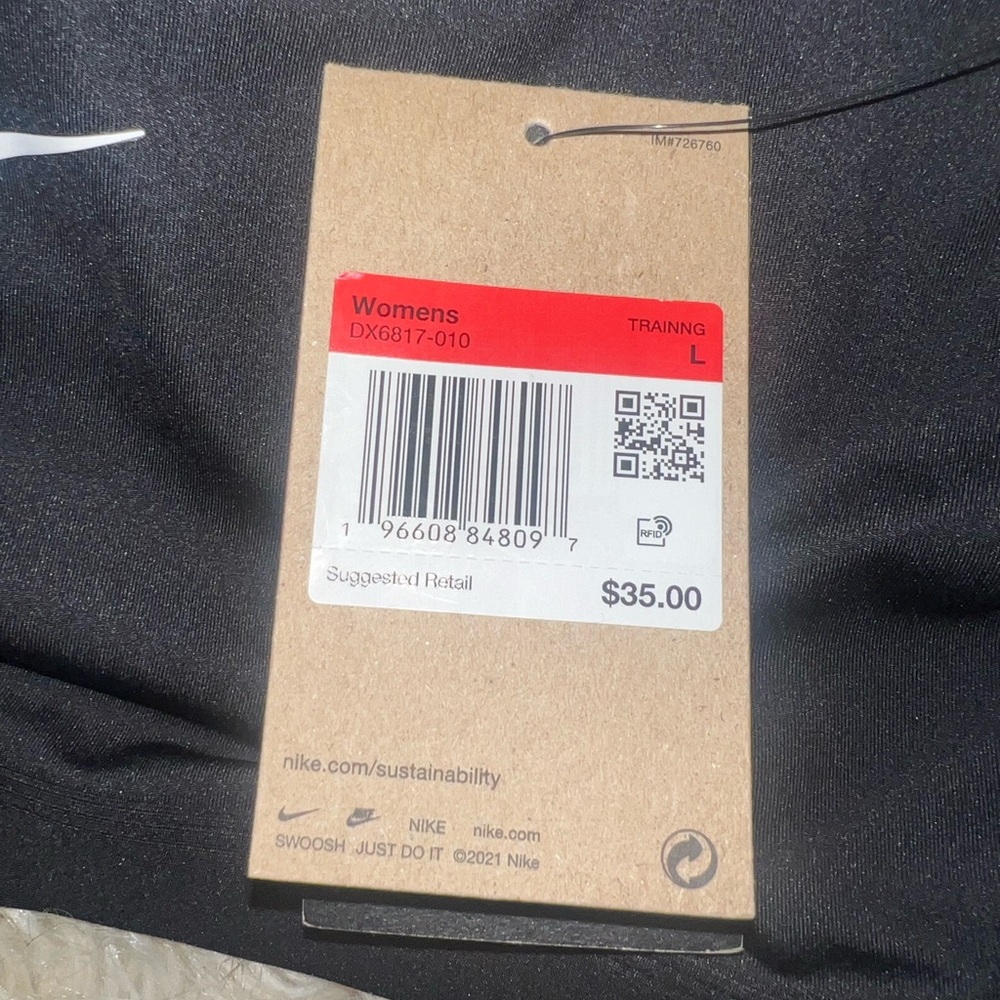 Nike Black Sports Bra - Picture 6 of 7